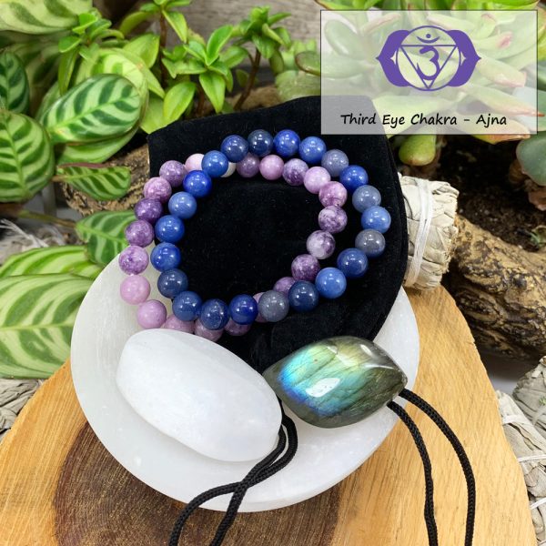 Third Eye Chakra Mala  Bracelet Set🌈 For Sale