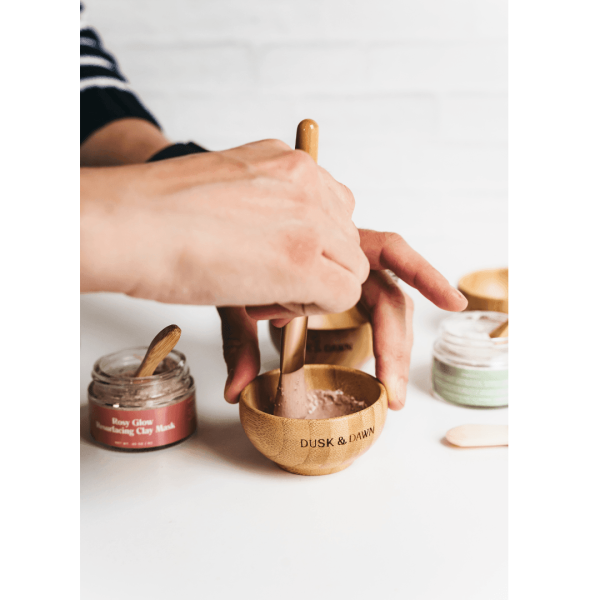 Bamboo Mixing Bowl & Spoon Set Cheap - Image 2