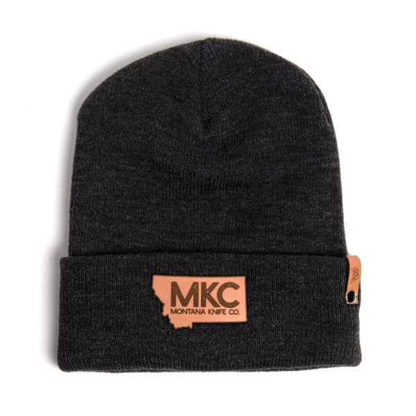 MKC BIG STATE PATCH - PREMIUM DARK GREY BEANIE Cheap