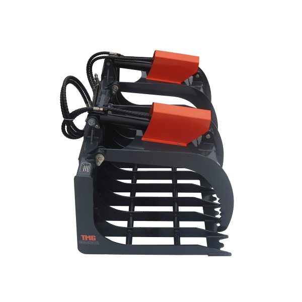 TMG Industrial 84” Skid Steer Rock Skeleton Grapple Attachment, Universal Mount, 36” Arm Opening, 6” Tine Spacing, 2500 lb Weight Capacity, TMG-SG84 on Sale - Image 4