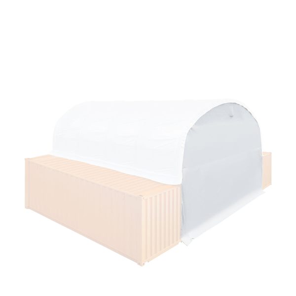 TMG Industrial Back End Wall Kit, Compatible with TMG-DT3020C and DT3040C container shelters installed with the standard height containers (8’6”), TMG-DT30BW8V Online Sale - Image 5