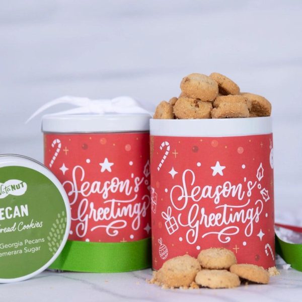 Seasons Greetings Cinnamon Pecans Cookie Tin Online Hot Sale
