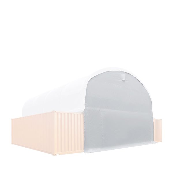 TMG Industrial Back End Wall Kit, Compatible with TMG-DT3020C and DT3040C container shelters installed with the standard height containers (8’6”), TMG-DT30BW8V Online Sale - Image 3
