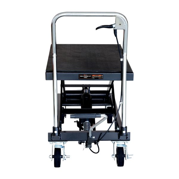 TMG Industrial 1100-lb Mobile Scissor Lift Table, 34” Lifting Height, Foot Pedal Operation, Rubber Padded Tabletop, TMG-ALS05 Online now - Image 5