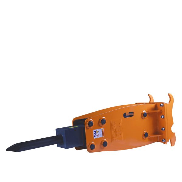 TMG Industrial 4-7 Ton Excavator Backhoe Hydraulic Breaker, Quick Change (Q C) Lugging, 2-3 4” Moil Point Chisel, 600 J Impact Energy, TMG-HB70Q Cheap - Image 2