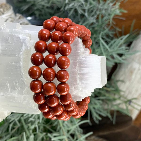 Mala Red Jasper Bracelet With Velvet Pouch Online Sale - Image 5