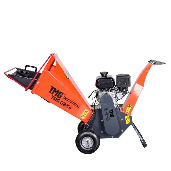 TMG Industrial 4  Wood Chipper Powered by 7 HP Kohler Command Pro Series Engine, 6   Reversible Blades, Dual Belt Drive, TMG-GWC4 Online Hot Sale - Image 2