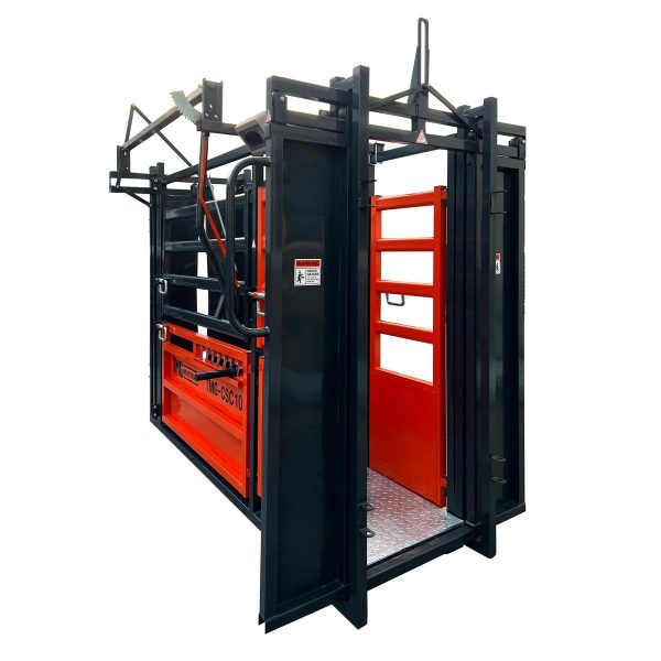 TMG Industrial 10’ Cattle Work Chute 4500-lb Weight Scale, Side Exit, Upper Lower Swing Openings, LCD Weight Display, TMG-CSC10 Online - Image 5