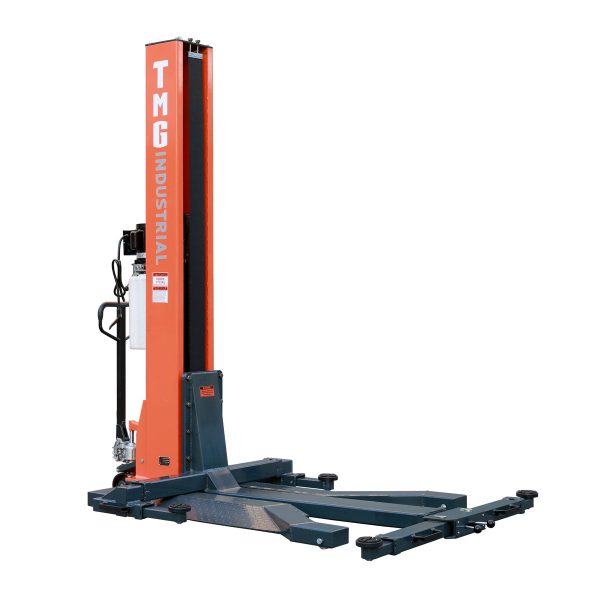TMG-ALSP60 6000 LB Portable Single Post Auto Lift, 72   Lifting Height, Low Profile Jack, CETL certified Pump Fashion