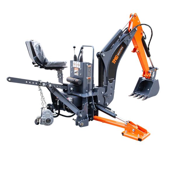 TMG Industrial 9-ft Tractor Swing Backhoe Attachment, Category 1 & 2, 180° Boom and Bucket Rotation, 15” Bucket Included, TMG-TBH90 Online now - Image 5