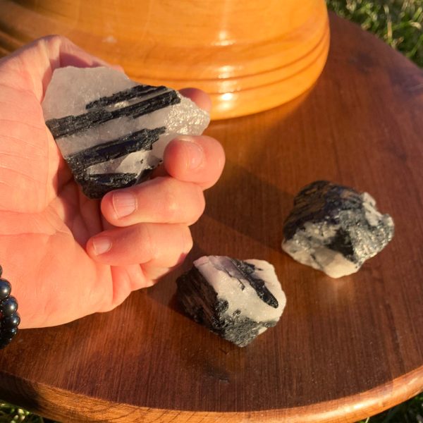 Tourmalinated Quartz Rough Online Hot Sale - Image 5