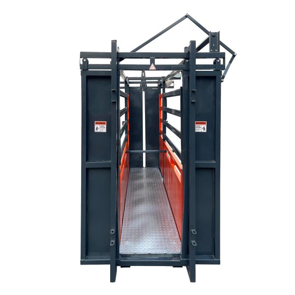 TMG Industrial 10’ Cattle Work Chute 4500-lb Weight Scale, Side Exit, Upper Lower Swing Openings, LCD Weight Display, TMG-CSC10 Online - Image 4