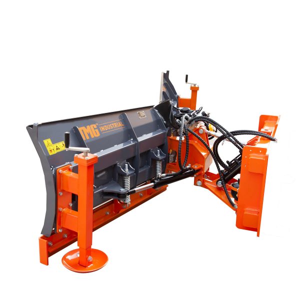 TMG Industrial 8-½’ U V Angle Blade Snowplow, Metal Edges, 6 Positions, Accumulator & Solenoid Valve, Quick-Change Lugging, 40-90 HP Tractors, TMG-SP08X Online Hot Sale - Image 3