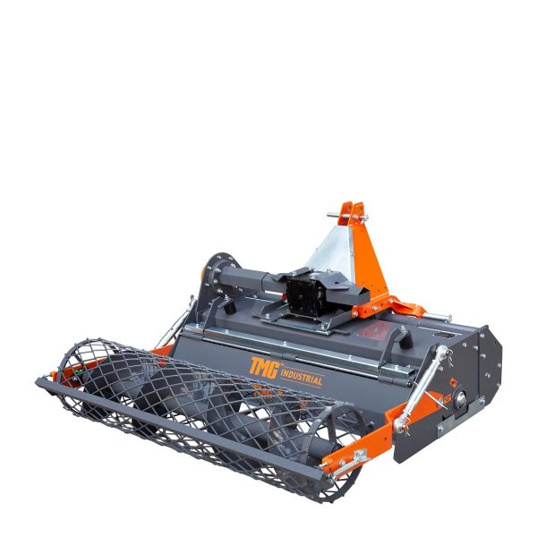 TMG Industrial 48  Stone Burier Rotary Tiller, 3-Point Hitch, Category 1 Hookup, 25-50 HP Tractors, PTO Shaft Included, 2-1 2  Stone Capacity, TMG-TSB48 For Discount