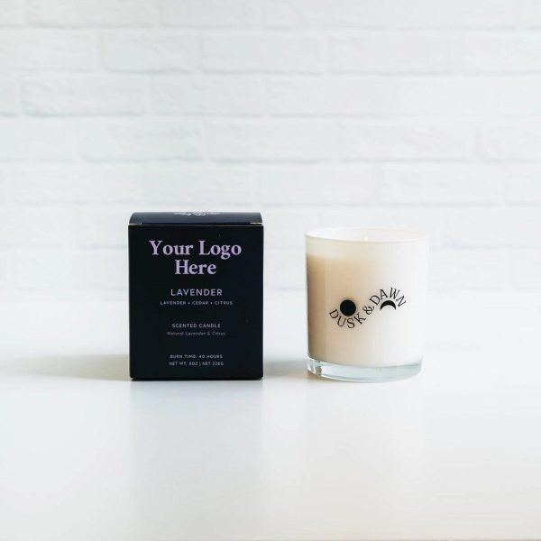 Custom Logo Deluxe Soy Candle - 8oz - Private Label For Sale