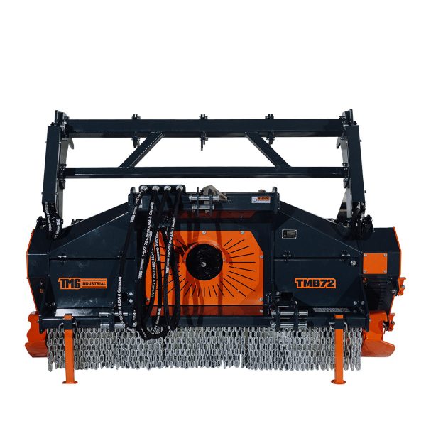 TMG Industrial 70” Forestry Brush Mulcher, Category 2 Hookup, Widia Cutting Teeth, 70-110 HP Tractors,  3-PTO Shaft Included, TMG-TMB72 Sale - Image 5
