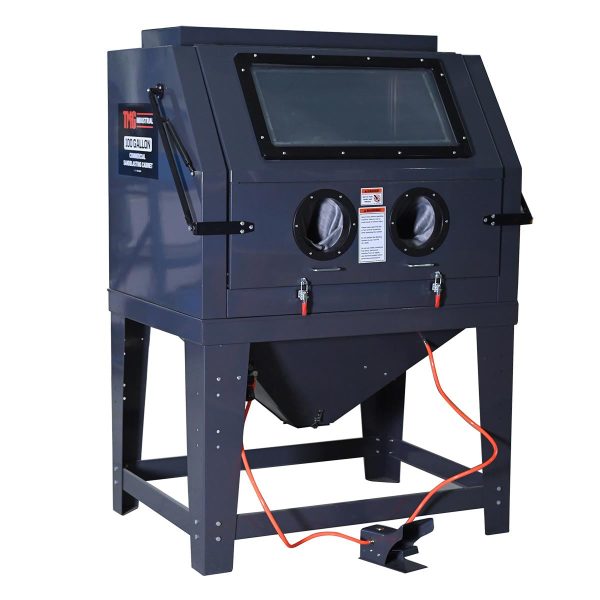TMG Industrial 265 Gallon 990L Commercial Cabinet Sandblaster, Vacuum Filtration System, Oversized View Window, 125 PSI, 24 CFM, TMG-ABC99 Supply