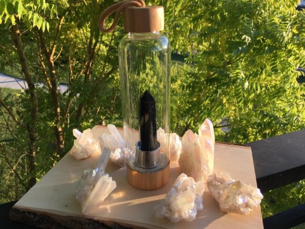 Crystal Wand Water Bottle + Protective Sleeve (Bamboo) 💧 Supply - Image 3