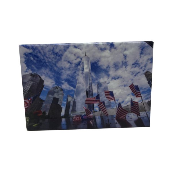 1 WTC with Flags Magnet For Cheap