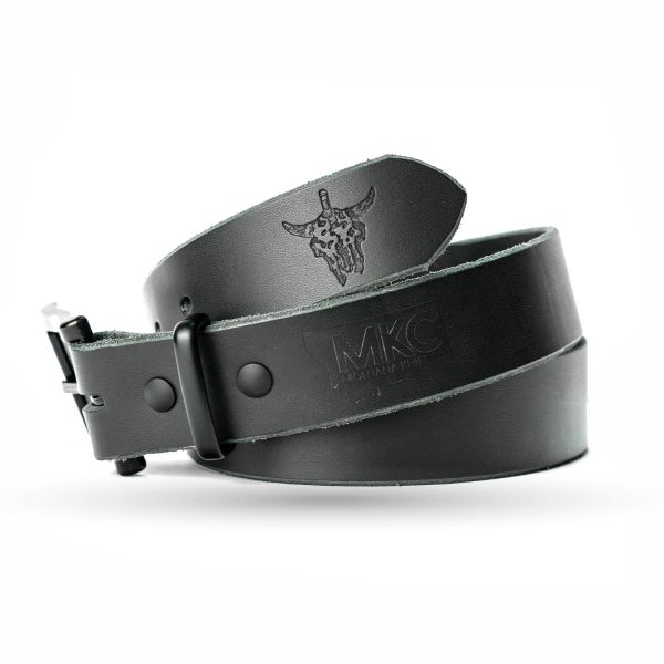 MKC LEATHER BELT - BLACK Online - Image 3
