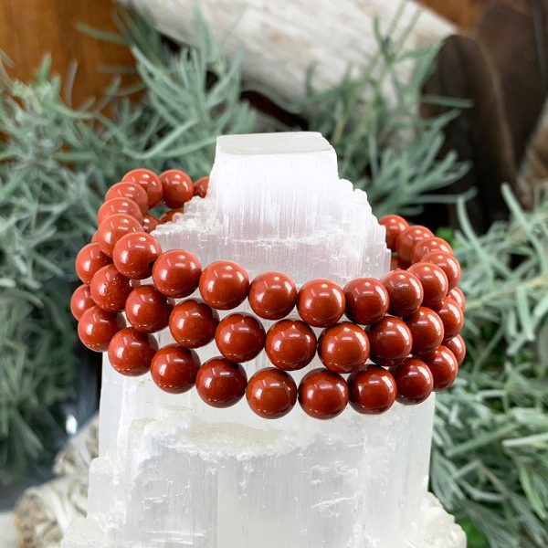 Mala Red Jasper Bracelet With Velvet Pouch Online Sale - Image 2