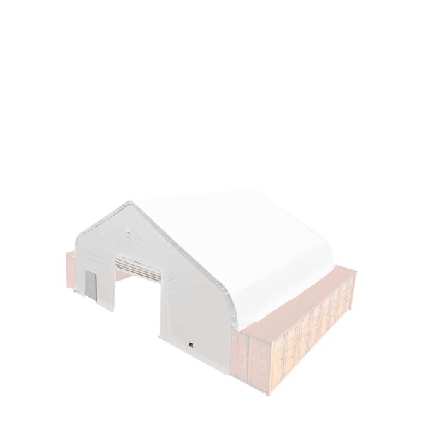 TMG Industrial Pro Series Front Wall Kit for Dual Truss Container Shelter TMG-DT5040CF, Steel Man Door and Roll-up Door, TMG-DT50CD For Cheap - Image 5
