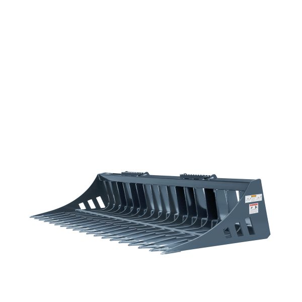 TMG Industrial 72” Skid Steer Rock Skeleton Bucket Attachment, Solid Steel, Universal Mount, 4” Tine Spacing, 45-70 HP, TMG-SB72 Discount