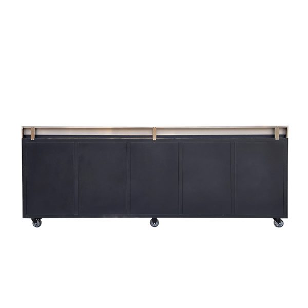 TMG Industrial Pro Series 9-FT 20 Drawer Stainless Steel Table Top Workbench, Double Slide Lockable Drawers, All-in-one Welded Frame, TMG-WB920(Previously TMG-WB20DS) Online now - Image 4
