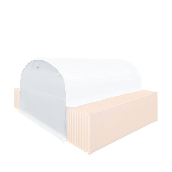TMG Industrial Back End Wall Kit, Compatible with TMG-DT3020C and DT3040C container shelters installed with the standard height containers (8’6”), TMG-DT30BW8V Online Sale - Image 4