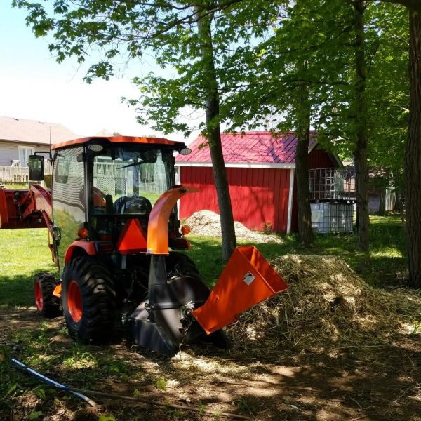 TMG Industrial Sub Compact 3-Point Wood Chipper, 4  Chipping Capacity, Category 1 Hookup, 30-50 HP Tractor, PTO Shaft Included, TMG-WC42 Online now - Image 4