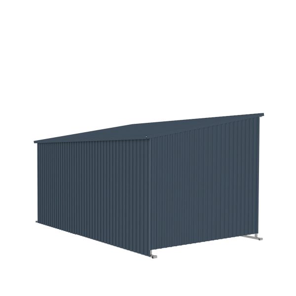 TMG Industrial 12’ x 20’ Galvanized Metal Livestock Shed, 240 Sq-Ft, 27 GA Corrugated Panels, Sliding Skid Mount, TMG-MSL1220 Hot on Sale - Image 4