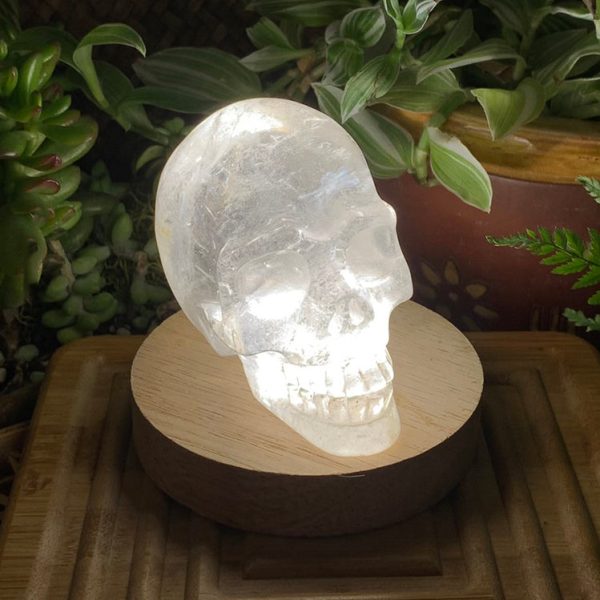 Crystal Mood Light (Quartz Skull Medium) Hot on Sale