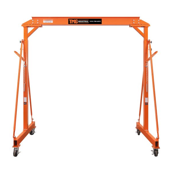 TMG Industrial 4400-lb Adjustable Height All-Steel Gantry Crane, Auto-Lock, 95” Min. Height, 142” Max. Height, Locking Swivel Caster Wheels, TMG-AGC21(Previously TMG-AGC20) Cheap - Image 3