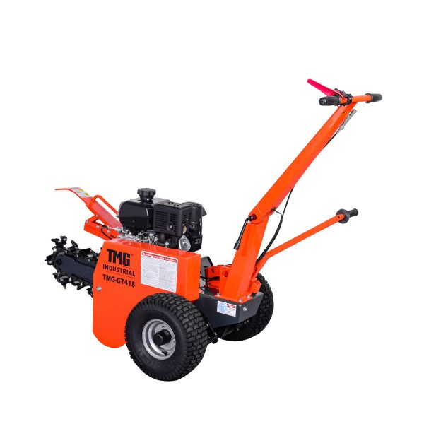TMG Industrial 18” Kohler Powered Trenching Machine Trencher, 4” Trench Width, 18” Trench Depth, 7 HP Gasoline Engine, Auto-Feed Auger, TMG-GT418 Discount - Image 3