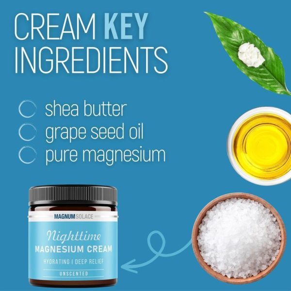 Nighttime Magnesium Cream - Unscented Fashion - Image 2