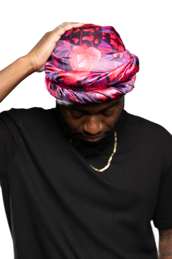 Satin Headwrap - Midnight Romance Discount