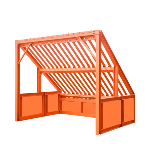 TMG Industrial 10’ Heavy Duty Static Grizzly Rock Screen, Adjustable Bolt-On Deck Bars, 4” x 4” I-Beams, 5000 lb Load Capacity, TMG-RS10 Online Sale
