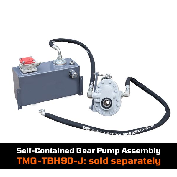 TMG Industrial 9-ft Tractor Swing Backhoe Attachment, Category 1 & 2, 180° Boom and Bucket Rotation, 15” Bucket Included, TMG-TBH90 Online now - Image 4