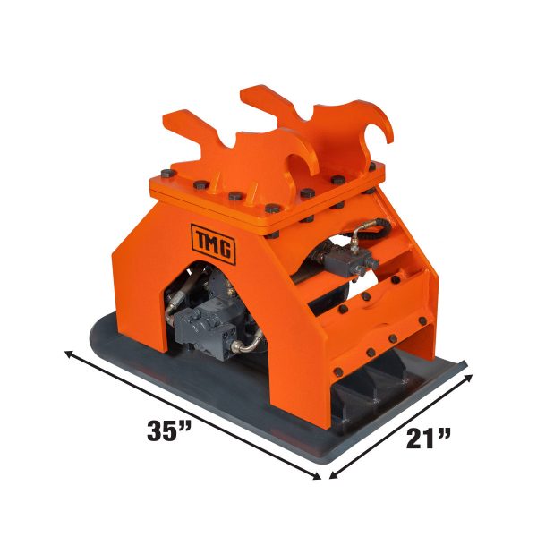 TMG Industrial 11,000-lbf Hydraulic Plate Compactor, 4-7 Ton Excavator Weight, 39” Compact Capacity, TMG-ECP41 Sale - Image 4