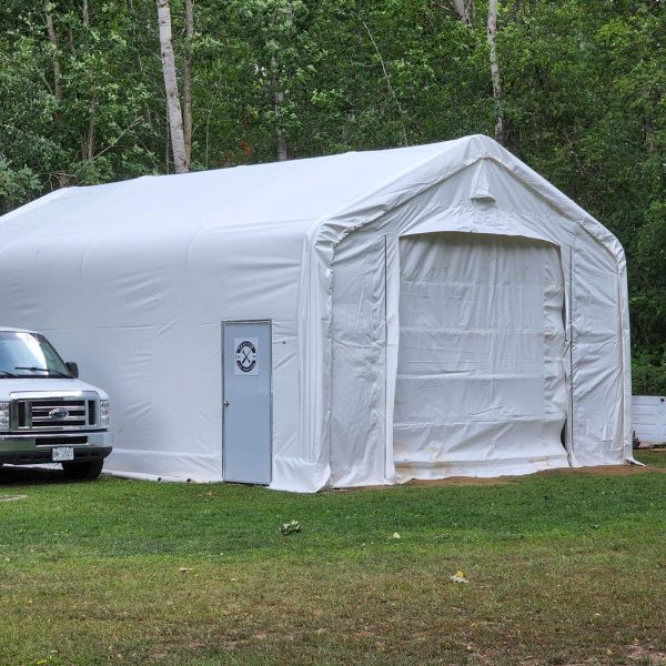 TMG Industrial Pro Series 20  x 30  Dual Truss Storage Shelter with Heavy Duty 17oz PVC Cover, TMG-DT2031-PRO (Previously DT2030-PRO) on Sale - Image 3