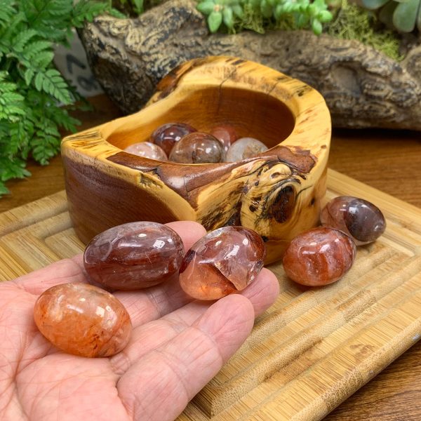 Fire Quartz Tumbled Stone For Sale - Image 4