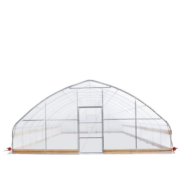 TMG Industrial 25’ x 40’ Tunnel Greenhouse Grow Tent w 6 Mil Clear EVA Plastic Film, Cold Frame, Hand Crank Roll-Up Sides, Peak Ceiling Roof, TMG-GH2540 Discount - Image 2