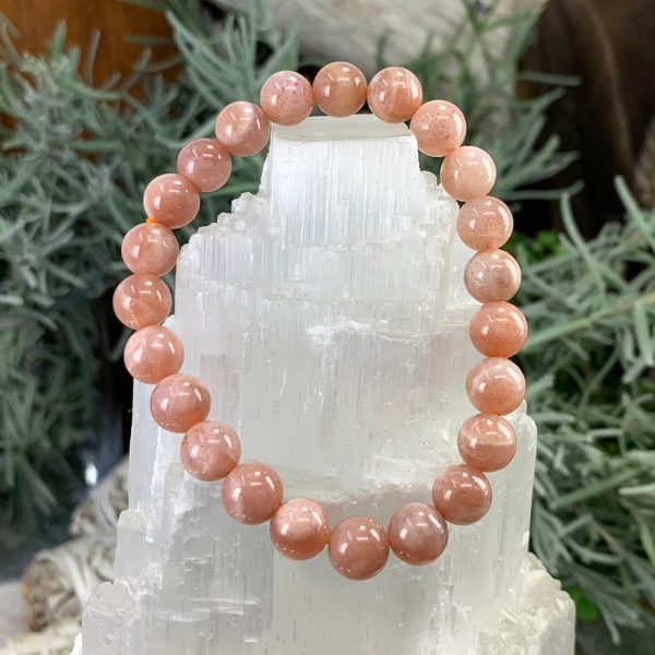 Mala Golden Sunstone Bracelet With Velvet Pouch Online Hot Sale
