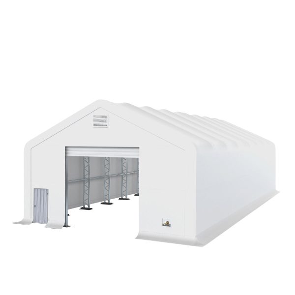TMG Industrial Pro Series 30  x 63  Dual Truss Storage Shelter with Heavy Duty 17 oz PVC Cover & Drive Through Doors, TMG-DT3063-PRO Online now