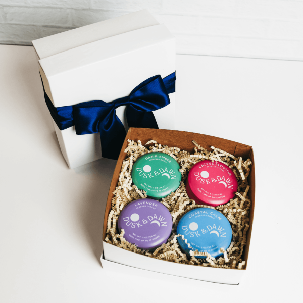 Mini Tin Candle Gift Set Cheap