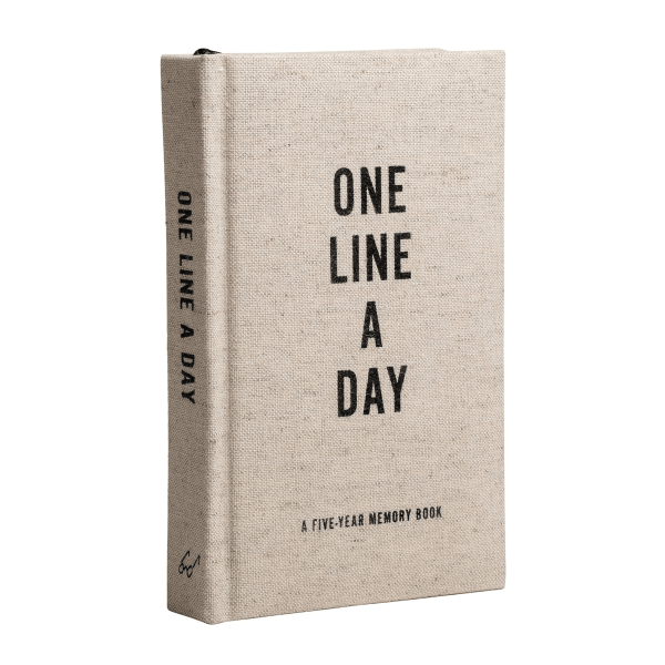 Canvas One Line a Day Journal For Cheap