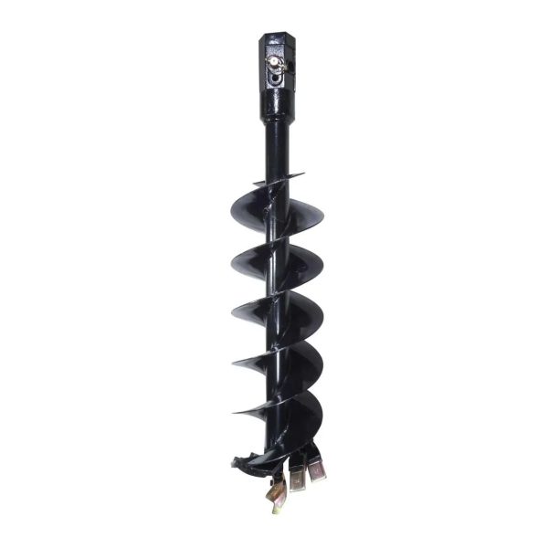 TMG Industrial 9” Post Hole Auger Bit, 48” Height, Fully Welded Cutting Disk, 4 Sharp Cutting Teeth, 2” Hex Connectivity, Built-In Boring Head, High Quality Steel, TMG-PAB09 Cheap