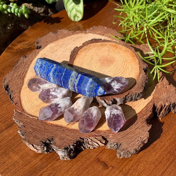 8-Piece Lapis Lazuli + Amethyst Set Online now - Image 2