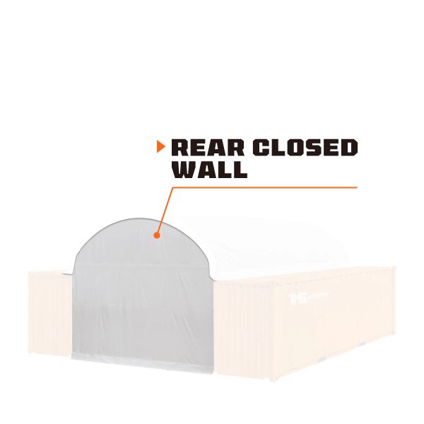 TMG Industrial Back End Wall Kit, Compatible with TMG-ST2041CV and TMG-ST2021CE installed with high cube container (9’6”), TMG-ST20BW9V Supply