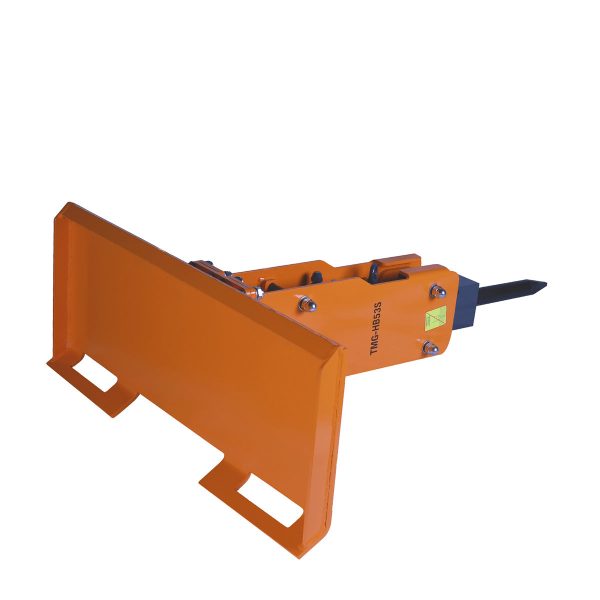 TMG Industrial 30-70 HP Skid Steer Hydraulic Breaker, 2” Moil Point Chisel, 350 J Impact Energy, Universal Mount, TMG-HB53S Online now - Image 5